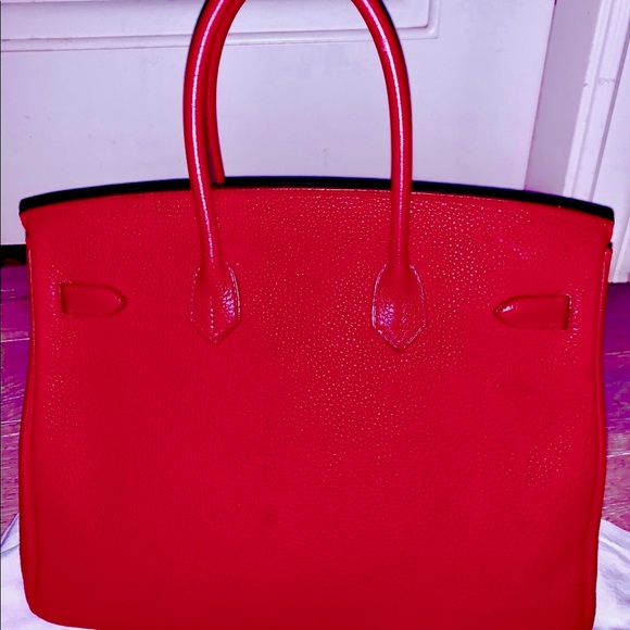 💯 AUTHENTIC Hermes Birkin Rouge Casque 2008/9 - Picture 3 of 14